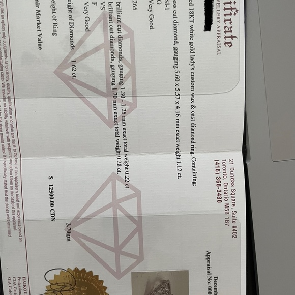 Diamond engagement ring - Picture 5 of 5